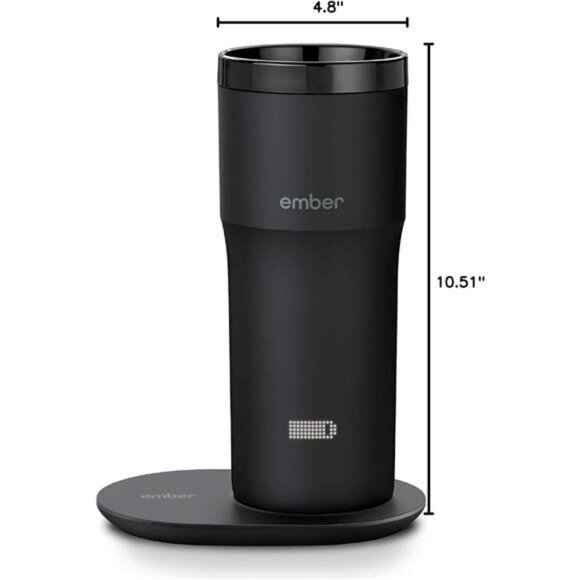 Travel Mug 2+, 12 oz, Temperature Control Smart Travel Mug, Stainless Steel - Picture 3 of 7